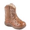 Western Boots * | New Roper Tan Ostrich Infant Boots