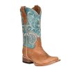 Western Boots * | Crazy Deals Circle G Turquoise Floral Girl'S Boots