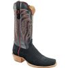 Western Boots * | Limited Edition R. Watson Black Roughout Stitched Top Cutter Toe Men'S Boots