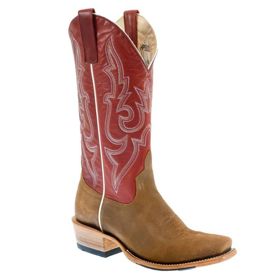 Western Boots * | Official Horsepower Red Top Waxy Commander Roughout Men'S Boots