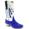 Western Boots * | Shop New Fenoglio Electric Purple Roughout White Drill Team Women'S Boot