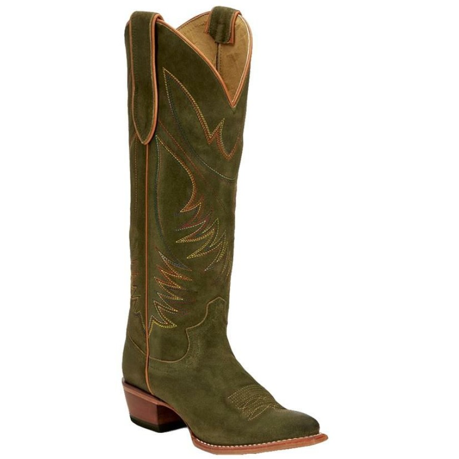 Western Boots * | Excellent Justin Olive Clara Women'S Boots