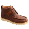 Western Boots * | Shop New Twisted X Brown Wedge Sole Lace Up Men'S Boots