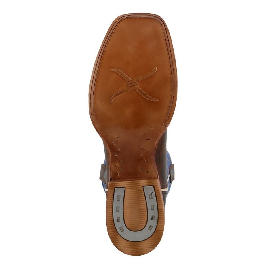 Western Boots * | Official Twisted X Brilliant Blue Men'S Rancher Boots