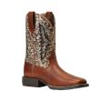 Western Boots * | New Ariat Spiced Cider Metallic Leopard Venttek Girl'S Boots