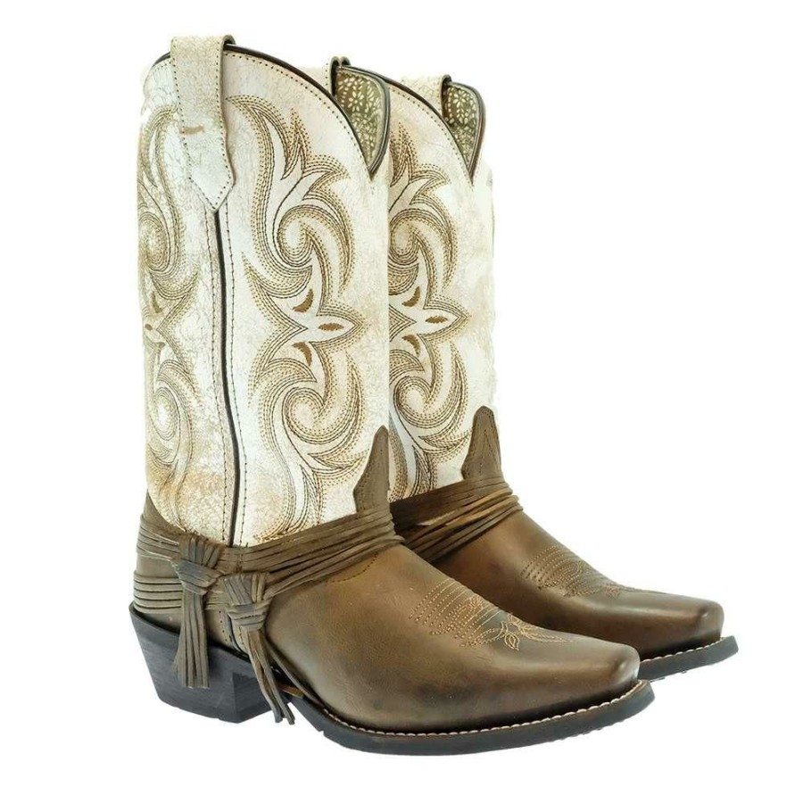 Western Boots * | Best Guaranteed Laredo Myra Sand Brown Tassel Women'S Boots