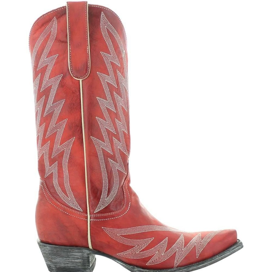 Western Boots * | Best Sale Old Gringo Yippee Ki Yay Red Uma Stitched Women'S Boots