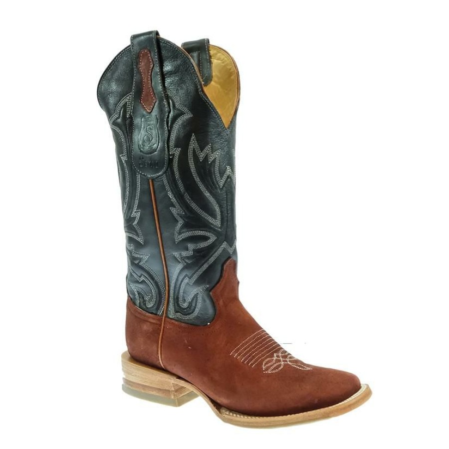 Western Boots * | Shop New Serna Cognac Pig Navy Top Women'S Boot