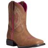 Western Boots * | New Ariat Tan And Hot Pink Dash Girl'S Boots