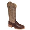 Western Boots * | Outlet Sale R. Watson Women'S Kango Tabac Bruciato Full Quill Ostrich Boots