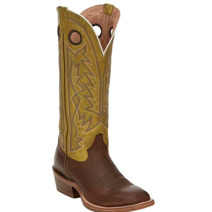 Western Boots * | Best Sale Tony Lama Fairview Umber Brown Buckaroo Men'S Boots