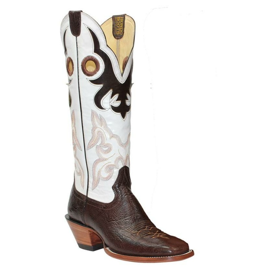 Western Boots * | Excellent Hondo Brown Spanish Shoulder Men'S Boots