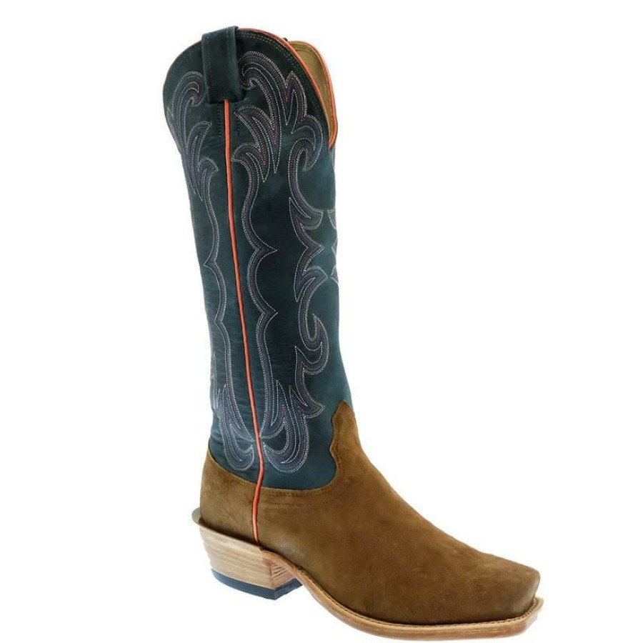 Western Boots * | Outlet Sale Fenoglio Smooth Ostrich Rough Out Women'S Boot