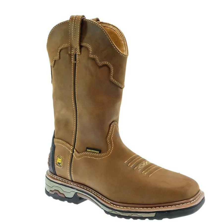 Western Boots * | Official Dan Post Blayde Soft Toe Waterproof Tan Men'S Work Boots