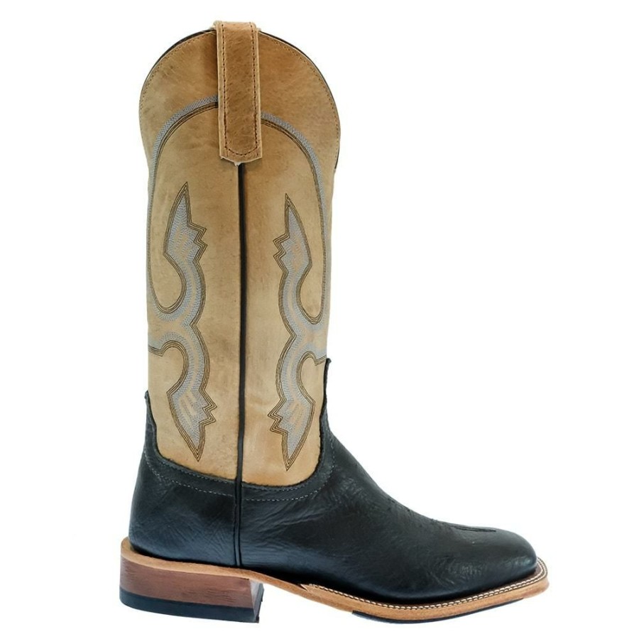 Western Boots * | Reasonable Price Anderson Bean Black Shoulder Tan Sinsation Men'S Boots