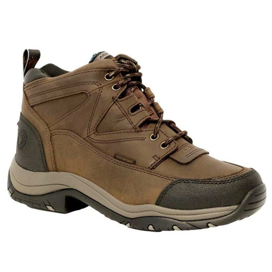 Shoes * | Clearance Ariat Mens Terrain H2O Distressed Brown Shoe