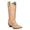 Western Boots * | Official Corral Boots Women'S Nude Full Python Boots