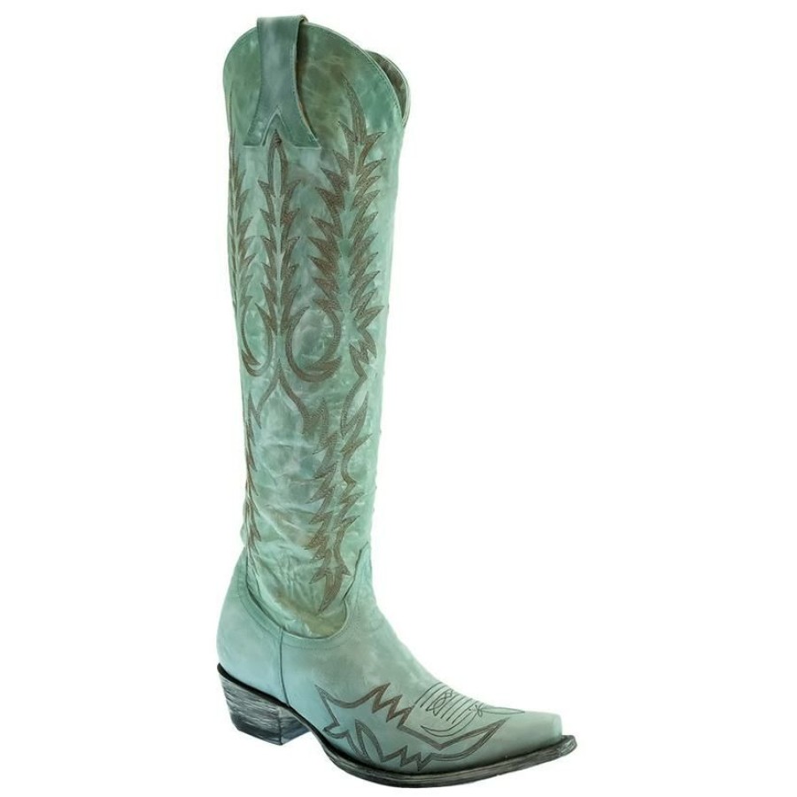 Western Boots * | Best Guaranteed Old Gringo Turquoise Mayra Bis Women'S Tall Top Boots