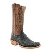 Western Boots * | Excellent R. Watson Men'S Black Full Quill Ostrich Boot