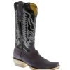 Western Boots * | Shop New R. Watson Plum Black Roughout Men'S Boots