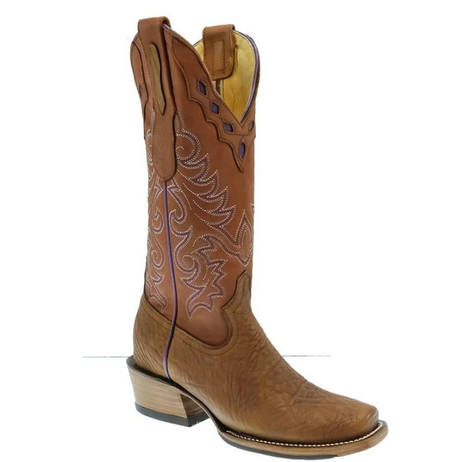 Western Boots * | Wholesale Serna Brown Bison Women'S Boot