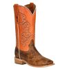 Western Boots * | Official Corral Orange Top Men'S Square Toe Boot