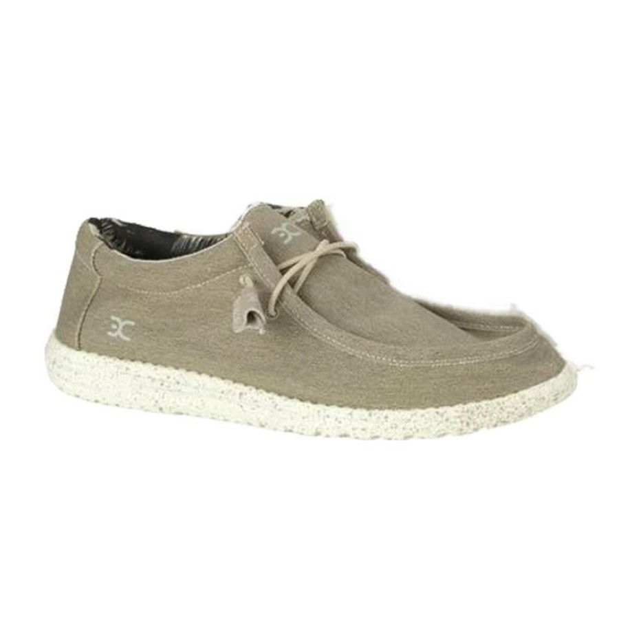 Shoes * | New Hey Dude Wally Stretch Beige Men'S Shoes