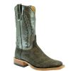 Western Boots * | Best Sale Anderson Bean Grey Safari Cape Buffalo With Gunmetal Kidskin Top Men'S Boots