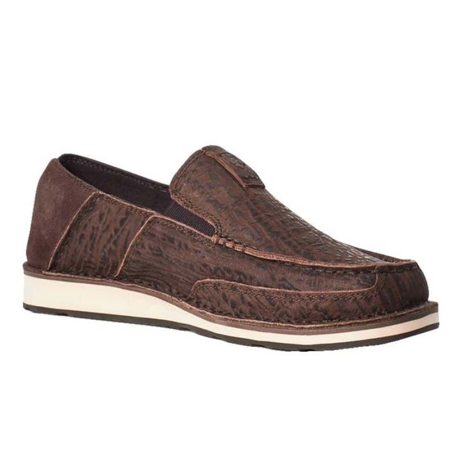 Shoes * | Best Guaranteed Ariat Chocolate Suede Men'S Cruiser Shoes