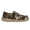 Shoes * | Official Hey Dude Wally Camo Flag Youth Boys Shoe