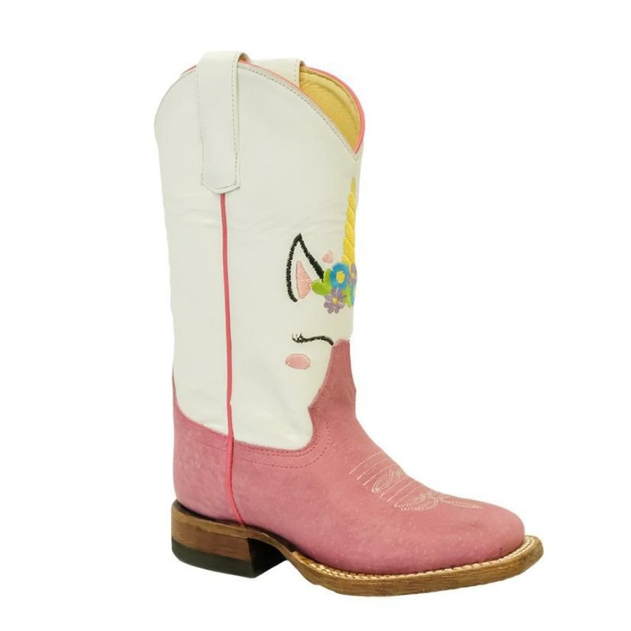 Western Boots * | New Macie Bean Pink Unicorn Kid Boots