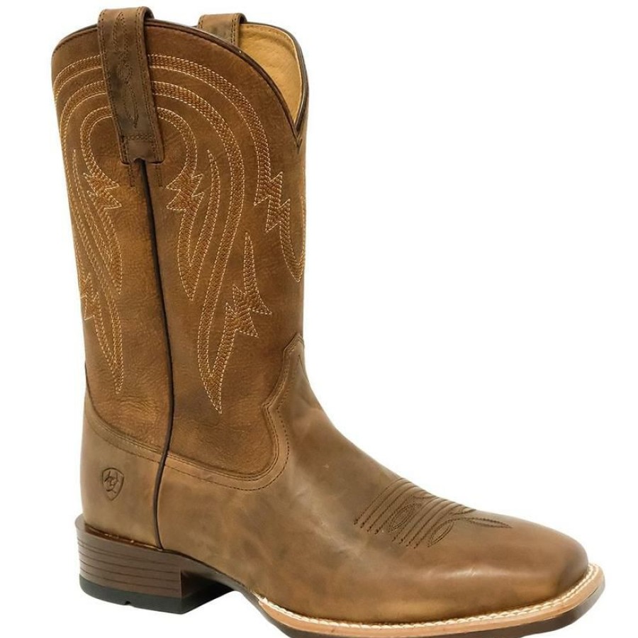 Western Boots * | Best Guaranteed Ariat Plano Tannin Tack Room Men'S Brown Boots