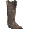 Western Boots * | Crazy Deals Laredo Western Access Brown Snip Toe Women'S Boots