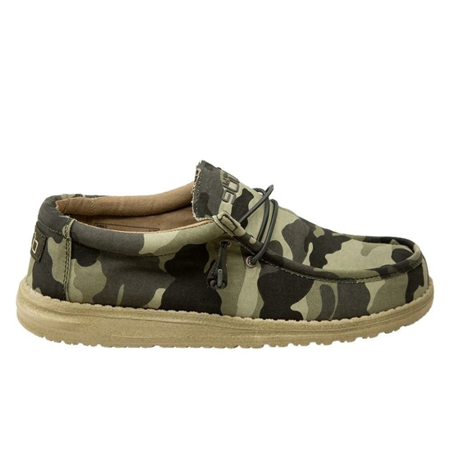 Shoes * | Less Expensive Hey Dudes Wally Camo Men'S Shoe