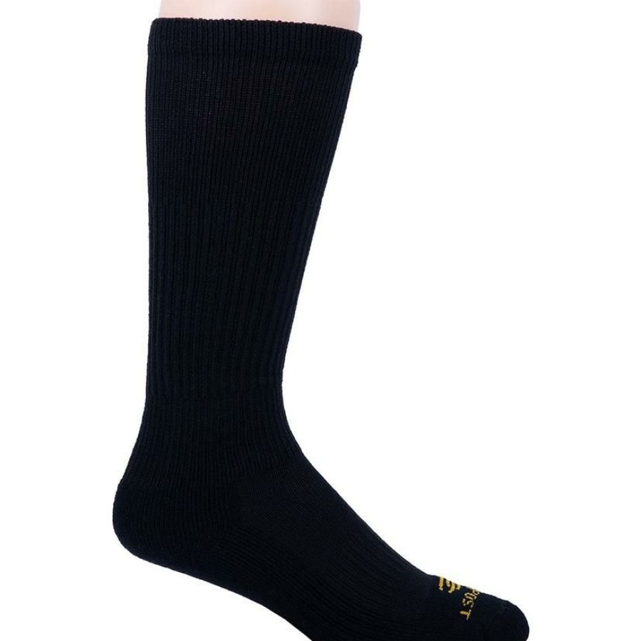 Socks * | New Dan Post Over The Calf Black Boot Socks