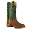 Western Boots * | Reasonable Price Anderson Bean Green And Tan Suede Youth Boots