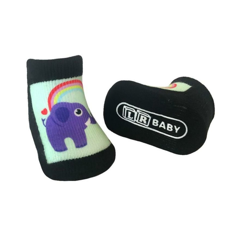 Socks * | Shop New Rainbow Elephant Baby Socks