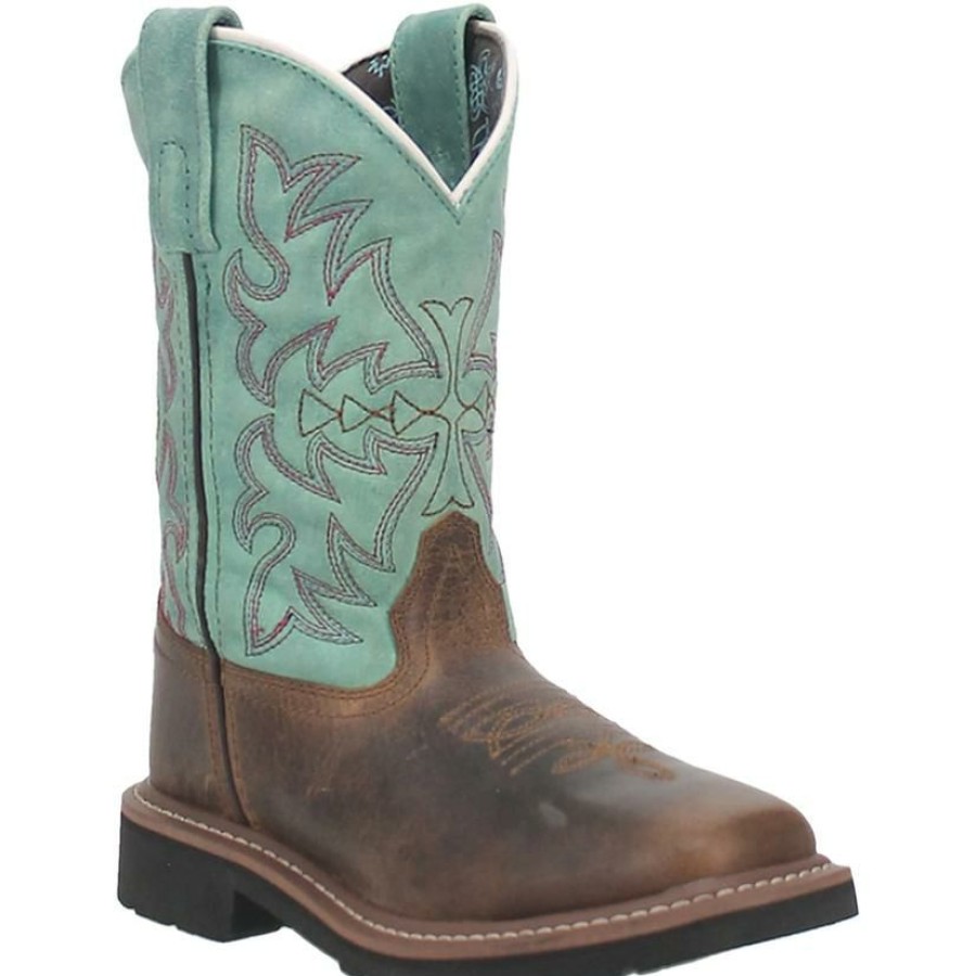 Western Boots * | Reasonable Price Dan Post Nia Brown Girl'S Youth Boots