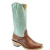 Western Boots * | Best Choice Fenoglio Cognac Opu With Robins Egg Blue Men'S Boots