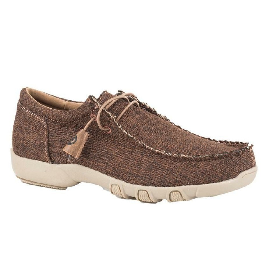 Shoes * | Official Roper Chillin Brown Tweed Fabric Women'S Chukka Shoes