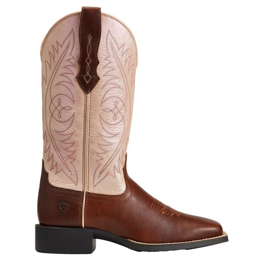 Western Boots * | Cheap Ariat Festival Brown Stretch Fit Women'S Boot