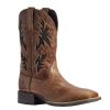 Western Boots * | Crazy Deals Ariat Sport Cool Venttek Dark Tan Cutout Men'S Boots