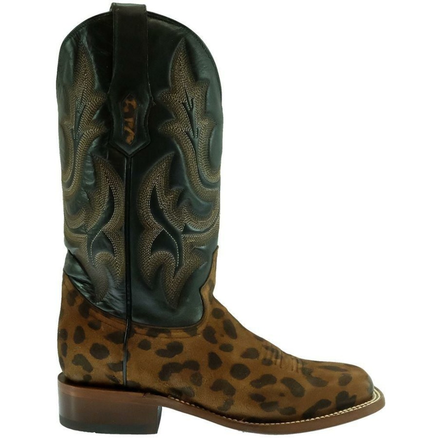 Western Boots * | Crazy Deals Corral Leopard Print Embossed Top Women'S Boots