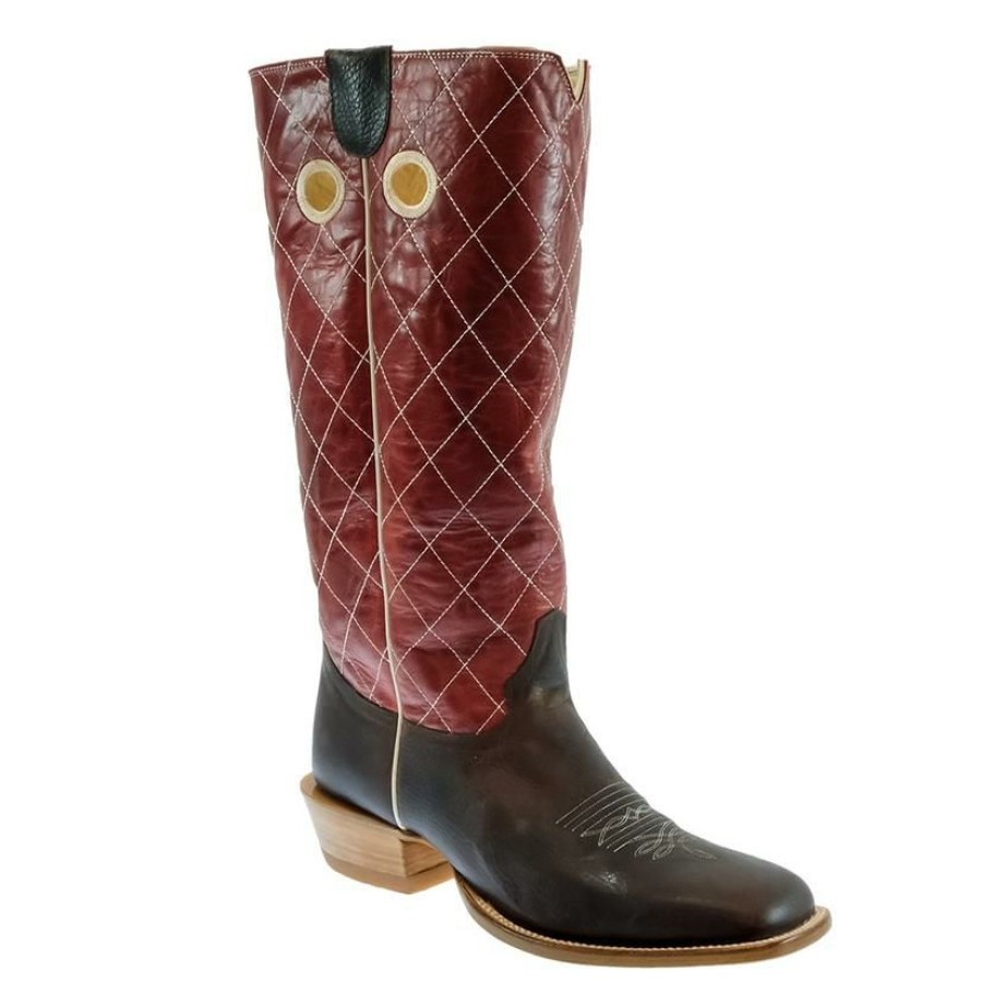 Western Boots * | Clearance Hondo Brown Oil Tan Red Volcano Top Men'S Boots