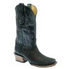 Western Boots * | Reasonable Price Serna Black Buffalo Men'S Boot