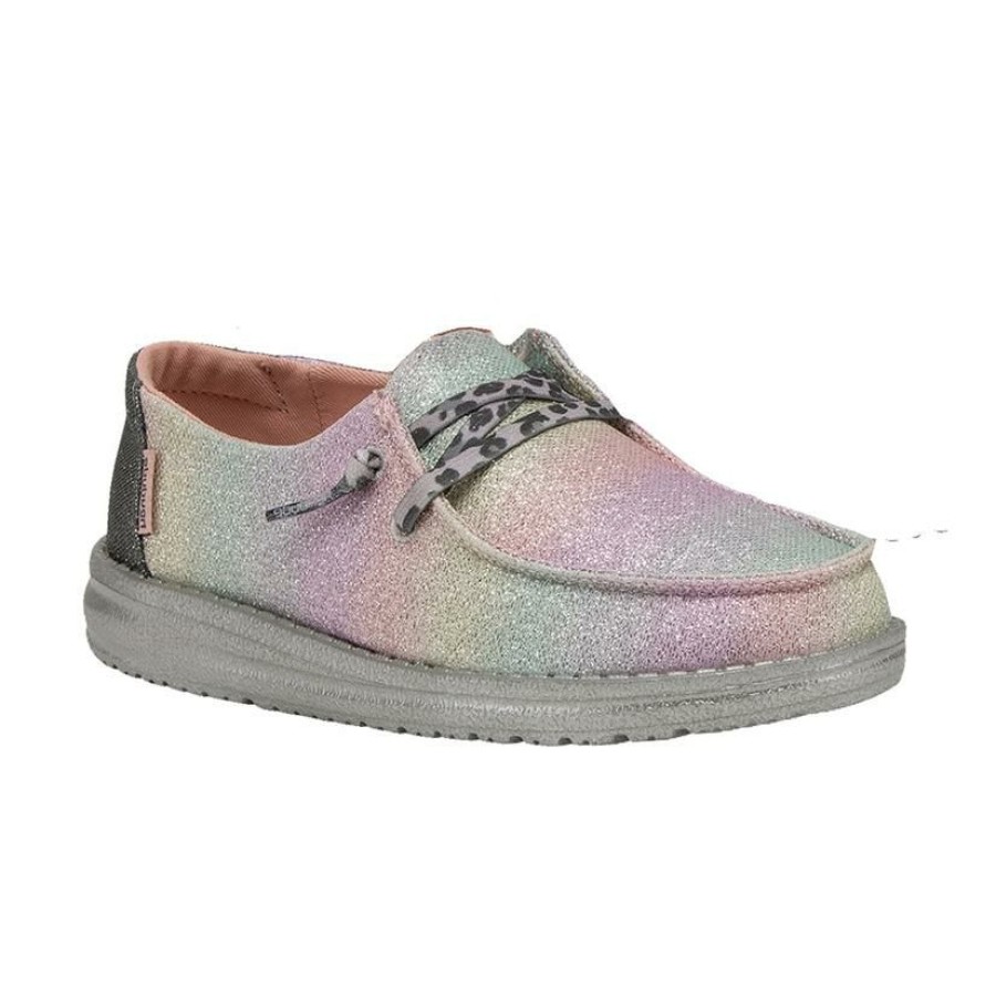 Shoes * | Limited Edition Hey Dude Wendy Sunset Youth Girls Shoe