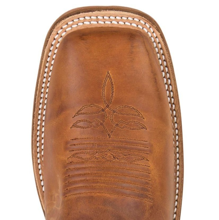 Western Boots * | Outlet Sale Justin Mens Tobacco Cowhide Bent Rail Boots