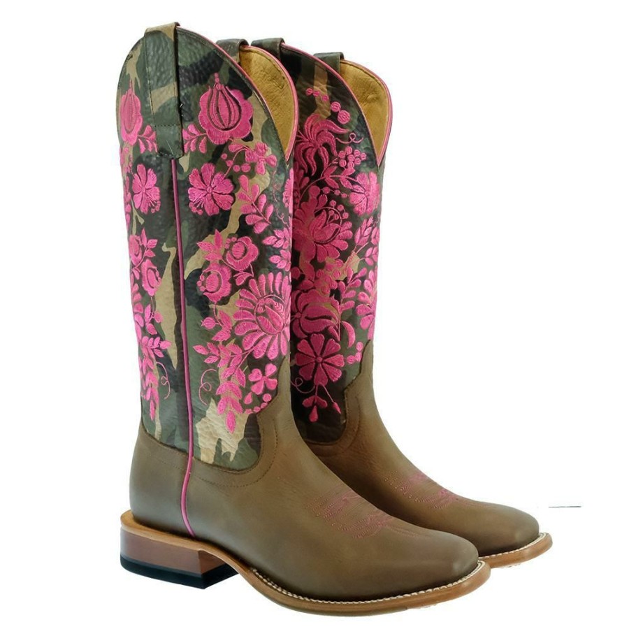 Western Boots * | New Macie Bean Floral Camo Top Women'S Boots