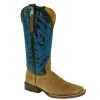 Western Boots * | 100% Guarantee Stt Navy Top Brown Antique Saddle Bullhide Women'S Boots