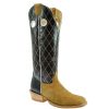 Western Boots * | Limited Edition Hondo Maple Roughout Brown Volcano Top Men'S Boots